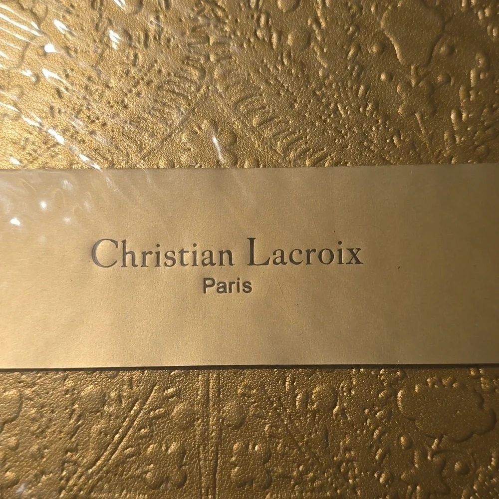 ❤️BUY 2 GET 1 FREE  Christian Lacroix Gold Embossed Paseo Guest Book